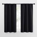 NICETOWN Black Out Curtain Panels for Kitchen - Energy Smart Decoration Thermal Insulating Blackout Drapes/Draperies for Small Window (2 Panels, 34 in x 54 in (W x L)) by NICETOWN