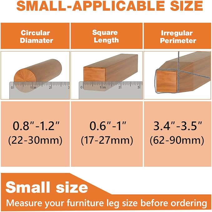 BAIPOK 36Pcs Round Chair Leg Floor Protectors with Felt Bottom, Silicone Chair Leg Covers Caps for Hardwood Floors, Dining Room Bar stools Leg Protectors, Reduce Noise & No Scratch, Clear, Small - Image 3