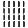 DMiotech 20 Pack 1/8" ID Black Screw Thread Protectors Rubber End Caps Bolt Covers for Screw Bolt Furniture Pipe by DMiotech