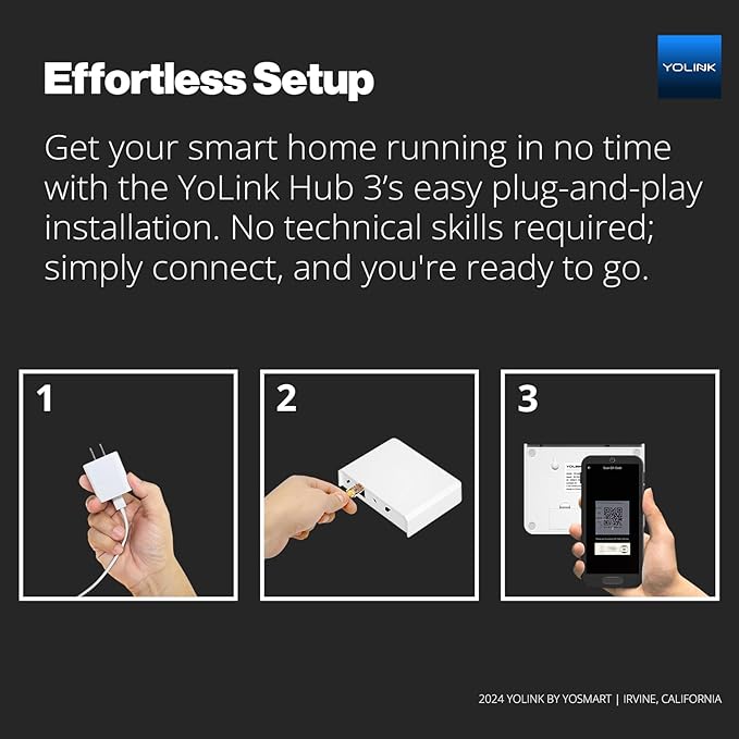 YoLink Smart Home Kit: 4G LTE Cellular Hub & Water Sensor 4-Pack, No Internet Required with a Subscription, SMS, Email & Push Notifications, LoRa Up to 1/4 Mile Range, Alexa, IFTTT, Home Assistant - Image 4