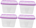 DOITOOL 4pcs Plastic Moisture Absorber Box Refillable Sturdy for Closet and Indoor Environment by DOITOOL