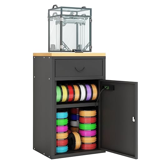 Dual-Door Dry Cabinet Holds 40 Rolls for 3D Printers, 180L Dehumidifying Filament Storage Cabinet, Industrial-Grade Organizer for PLA/ABS/TPU/Nylon, with Stand & Airtight Humidity Control by Hymula