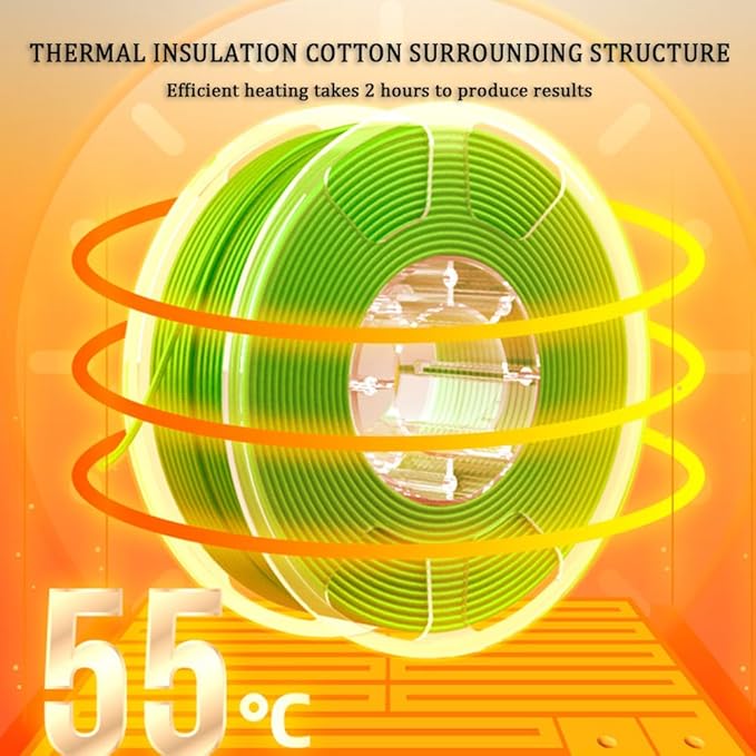 Filament Dryer,48W 3D Printer Filament Dry Box w/3 Temperature Setting and Fast Heating,Filament Spool Holder Dryer Compatible w/PLA,PETG,ABS - Image 5