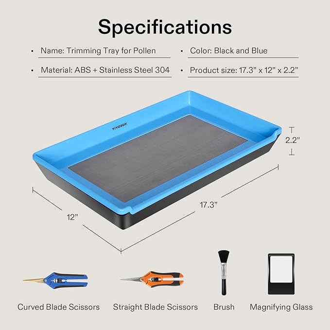 VIVOSUN Heavy Duty 2-in-1 Trimming Tray and 62% RH Two-Way Humidity Control Packs, Size 8 g, 10 Packs, Each for Storing 1 oz, Moisture Balancer with RH Indicator Card for Food Storage - Image 2