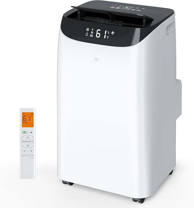 Inverter 16000BTU Portable Air Conditioners with Remote, Free Stand Cooling Portable AC Unit for Room up to 800 sq.ft, with Dehumidifier & Fan, Dual Hose, Quiet Sleep Mode(45dB), Windows Kit by HUMHOLD