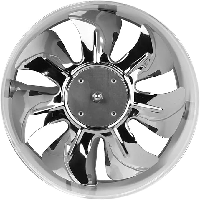Ventilation Fan 4"/6"/7" Low Noise High Speed Inline Duct Bathroom Toilet Wall Ventilation Fan Booster Exhaust Blower Air Cooling Vent Access, White Ventilating Fan (7 inches - Image 2