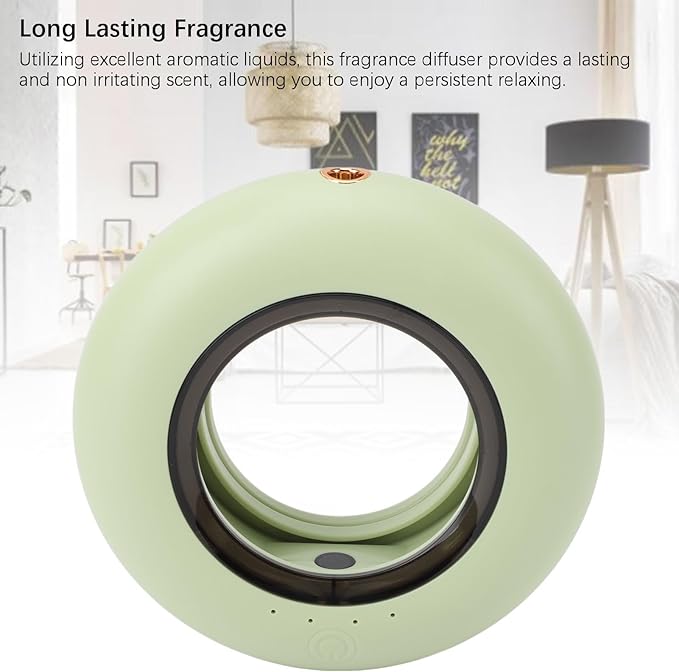Essential Oil Diffuser Humidifier, ABS Automatic Misting Aromatherapy Humidifier Odor Eliminator Sprayer for Home Bathroom Toilet Spa Malls (Green) - Image 2