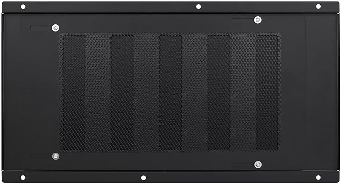 Crawl Space Vent Cover,Foundation Vent Cover with Damper and Screen for Foundation Garage Attic Home Improvement,16”x8.7”Outdoor Foundation Air Wall Vent Reduce Moisture,Fit 16"x8"Rough Opening,Black - Image 7