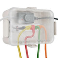 Flemoon Outdoor Electrical Box with Transparent Lid, IP54 Waterproof Electrical Box Outdoor, Large Weatherproof Extension Cord Cover with Clear Cover for Photocell Light Sensor Timer, Outlet, Almond by FLEMOON