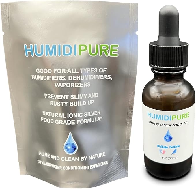 Natural Food Grade Concentrate. 200 day+ Humidifier Treatment Additive*. Prevent Slimy, Crusty and Rusty Buildup. Keep Water Clean and Odor Free by NATURALCLEANHUMIDITY