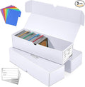 Trading Card Storage Box, 3-Pack·1000 Count Card Storage Box with Dividers and Labels, Card Organizer for Collection, Trading Card Holder for Collector, 12 INCH by Fabmaker
