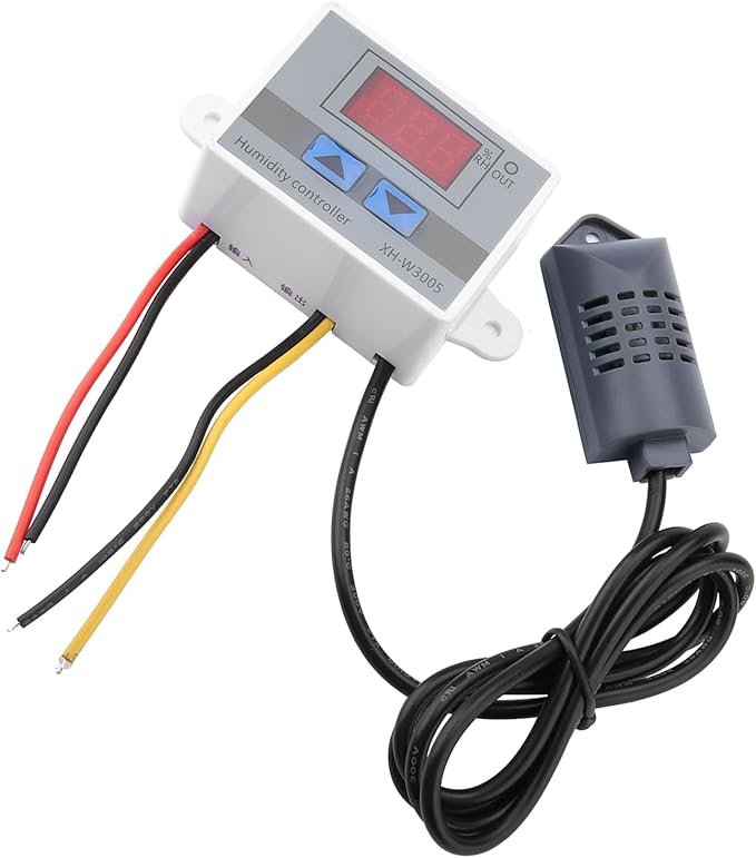 Digital Humidity Controller, 12V 24V 220V Humidistat Switch Sensor, Greenhouse Humidity Monitor, LCD Humidity Display(12V) - Image 8