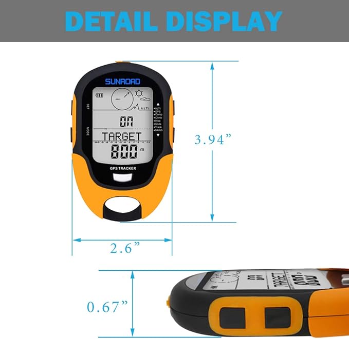 Digital Altimeter Portable Compass with Weather Forecast Multi Function Altimeter Barometer for Hiking, Camping, RVs and Outdoor Activities - Image 7