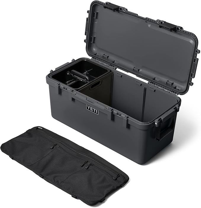 YETI LoadOut 60 GoBox Divided Waterproof Cargo Case, Dry Box, Camera Case, Fishing Tackle Box, Charcoal - Image 4