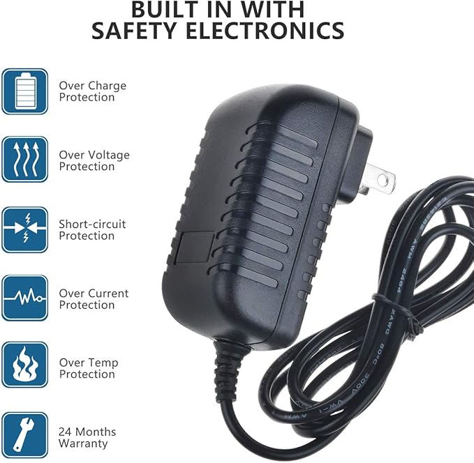 Adapter Replacement for Dickson:R157 12V Temp/Humidity Data Logger Flat Panel Chart Recorder - Image 2