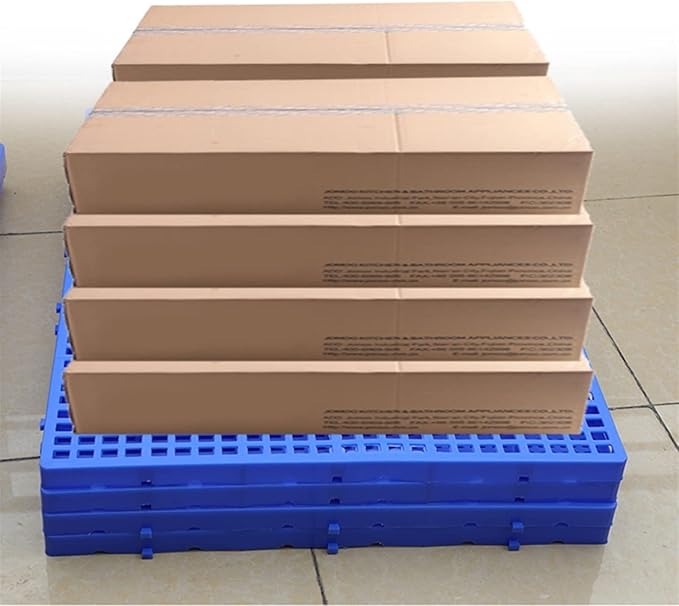 Lightweight Plastic Pallet with Mesh Moisture Barrier for Outdoor & Balcony Storage Easy Stacking Grille Ventilation Resistent Floor Pallet for Efficient Space Management - Image 4