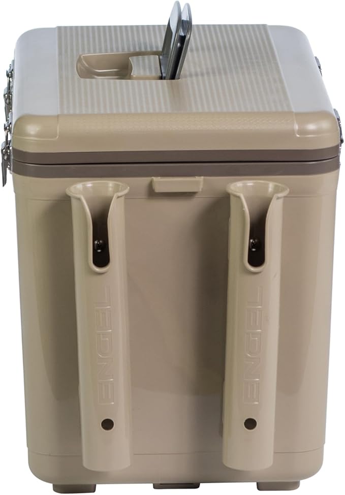 Engel UC30 30qt Leak-Proof, Air Tight, Fishing Drybox Cooler with Built-in Fishing Rod Holders, Also Makes The Perfect Hard Shell Lunchbox for Men and Women in White - Image 2