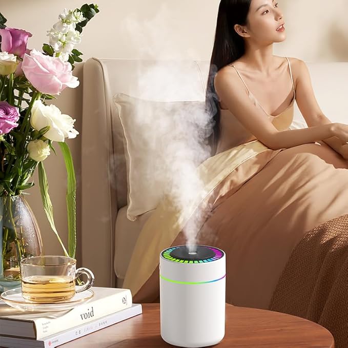 180ml Portable Small Humidifier with Colorful LED Night Light, USB Personal Desktop Humidifier for Car Home Office Travel, Auto Shut-Off, 2 Mist Modes, Super Quiet - Image 7