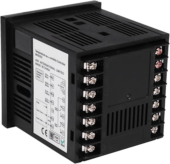 Temperature Humidity Controller, MH0302 Panel Mounted Digital Temperature and Humidity Controller Sensor - Image 4
