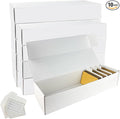 IOKUKI 10-Pack Trading-Card Storage Box, 10000 Count Corrugated Cardboard Storage Box with dividers & labels for TCG/Magic/Mtg storage and Collection, 14.4 INCH Horizontal by IOKUKI