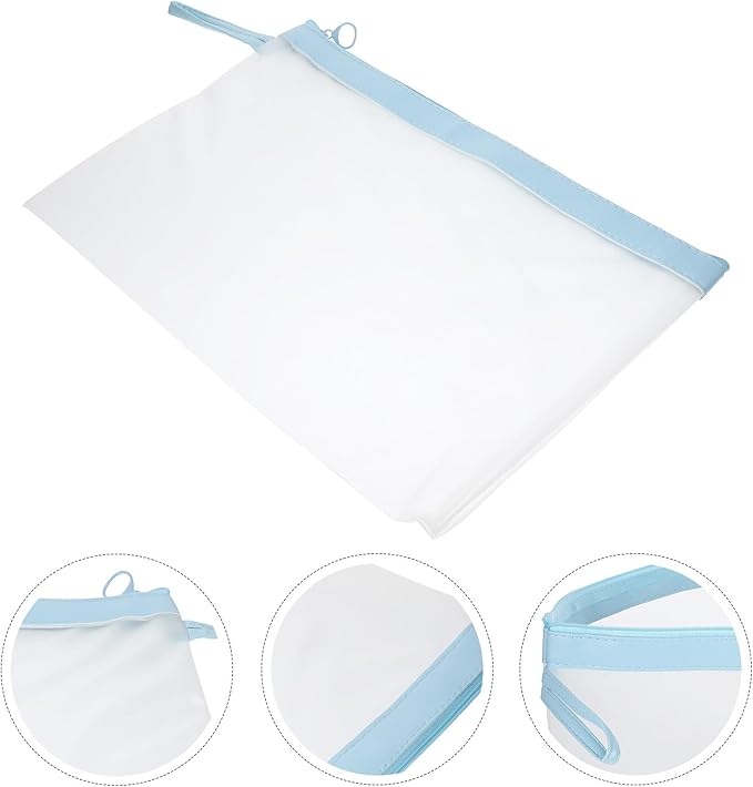 File Bag Zipper Pouch Tear-Resistant Mesh Document Organizer Lightweight Office Folder Case for Storage and Document Protection - Image 6
