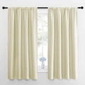 NICETOWN RV Blackout Curtains for Camper Windows, Beige, 29" Wide by 50" Long, 2 PCs, Short Blackout Curtains & Drapes, Thermal Insulated Blackout Curtain Panels for Kids Room, Play Room by NICETOWN