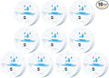 10 Pack Water Leak Detectors for Home, 100dB Waterproof Water Sensor Alarm Leak Detector for Basements, Bathrooms, Laundries, Sinks, and Windows(Battery Included) by Unknown