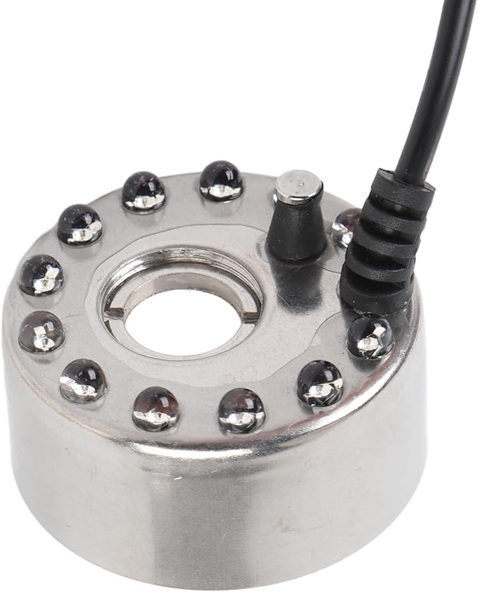 Zerodis Gardening Supplies Mini Pond Mist Maker Indoor Water Fountain Fog Machine Aquarium Atomizer Humidifier for Garden Rockery Fish Vase - Image 9