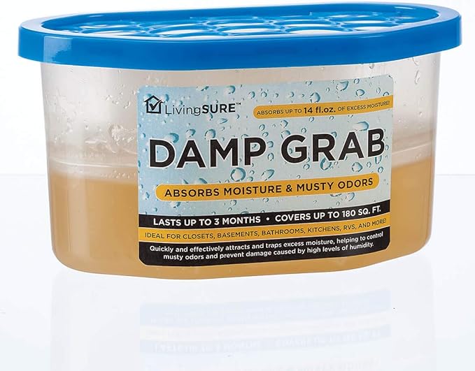 Fox Valley Traders Damp Grab Closet Dehumidifier-Pack of 6, Moisture Control, Fragrance Free, White, 14 oz. - Image 4