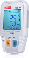 BT Temperature Humidity Data Logger Smart Thermometer Hygrometer 64000 Measurement Data Storage High-Precision Sound and Alarm IP54 Waterproof Temperature Humidity Sensor by Irfora