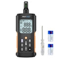 YT606 Temperature Humidity Meter High Precision Digital Hygrometer with Ambient, Relative Humidity, Dew Point, Wet Bulb Thermometer for Indoor Outdoor, Digital Thermometer Min/Max Hold, LCD Backlight by Protmex