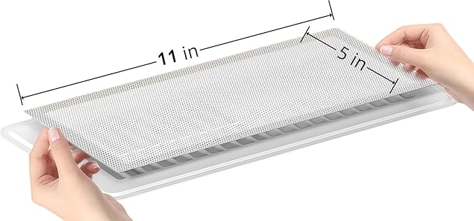 6-Pack White Magnetic Vent Covers 5x11 Inch - Universal Fit for Floor, Wall & Ceiling Registers (5"-6" Width x 11"-12"Length) | High Airflow Mesh Design | Tool-Free Easy Installation - Image 2