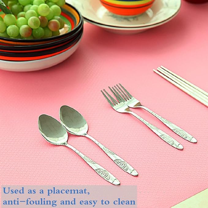 Shelf Liner, Drawer Liners for Kitchen,Non Adhesive Water Resistant, Strong Grip,Easy Clean and Trim, Smooth Surface Liners for Kitchen Cabinets, Shelves, Pantry（17 inches x 60 inches） - Image 4
