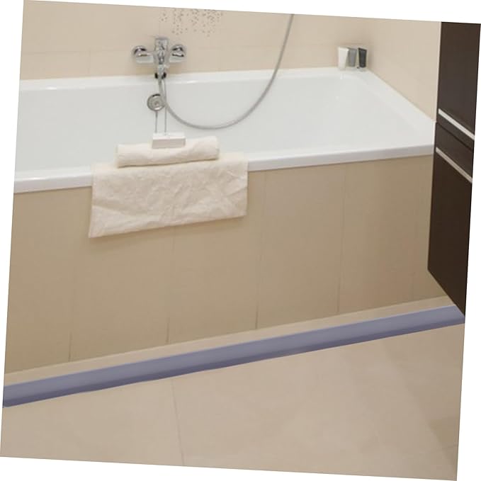 Amosfun Water Retaining Strip for Shower and Bathtub Self-Adhesive Splash Guard for Wet and Dry Separation Strong Adhesion Easy Installation Height Water Containment - Image 6