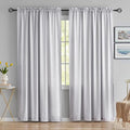 Privacy Sheer Curtains That Let Light in, Rod Pocket Semi Sheer Privacy Curtains 95 inch Length 2 panels, Soft Velvet Opaque Grey Privacy Draps for Windows Living Room Bedroom French doors (52" x 95") by MYSTIC-HOME