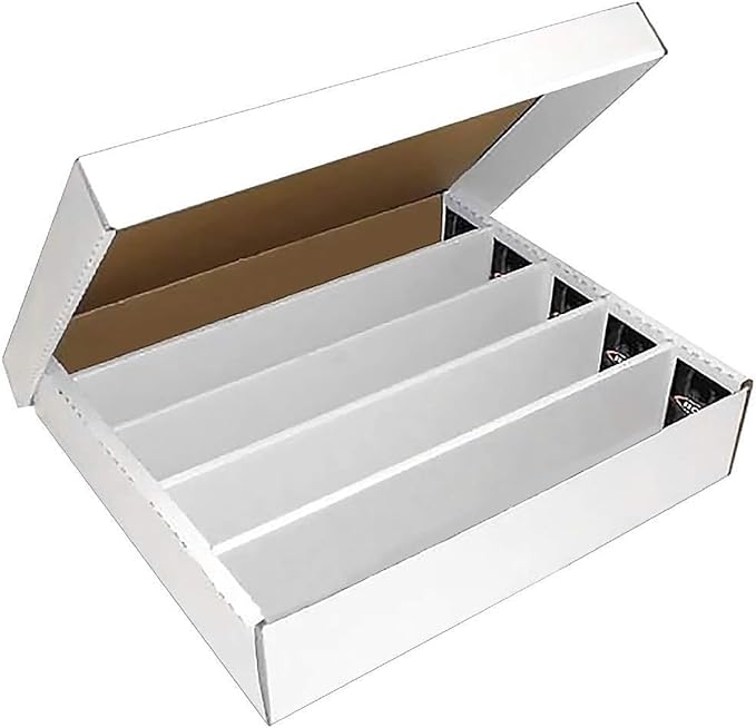 BCW Super Monster 5 Row Trading Card Storage Box - 1ct | Holds 5000 Standard Trading Cards & 7000 Gaming Cards | Card Storage Box for Basketball, Football, MTG, Pokemon by BCW