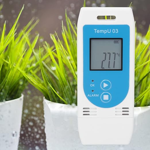 Temperature Humidity Data Logger, USB Digital Temp Recorder Humidity Logger with PDF&CSV Report, Reusable Refrigerator Thermometer Hygrometer with 32000 Recording for Warehouse Management - Image 5