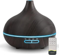 Diffusers for Essential Oils Large Room, 550ml Essential Oil Diffusers with Remote Control, Ultrasonic Oil Diffuser with Timer, 7 Colors Light for Bedroom by SACATR