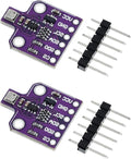 2 packs BME680 Digital 4-in-1 Environmental Sensor Module - Temperature/Humidity/Barometric Pressure/VOC Gas Monitoring via I2C/SPI, High Precision (±3%),5V DC by hiBCTR