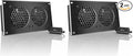 AC Infinity AIRPLATE S5, Quiet Cooling Fan System 8" with Speed Control, for Home Theater AV Cabinets (Pack of 2) by ACInfinity