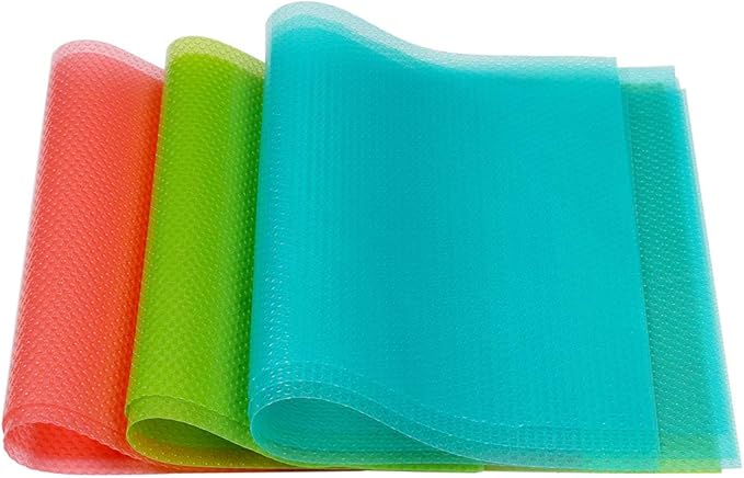 9 Pack Refrigerator Mats,Washable Fridge Mats Liners Easy to Clear Fridge Pads Mat Shelves Drawer Table Mats Refrigerator Liners for Shelves,3Red/3Green/3Blue - Image 4