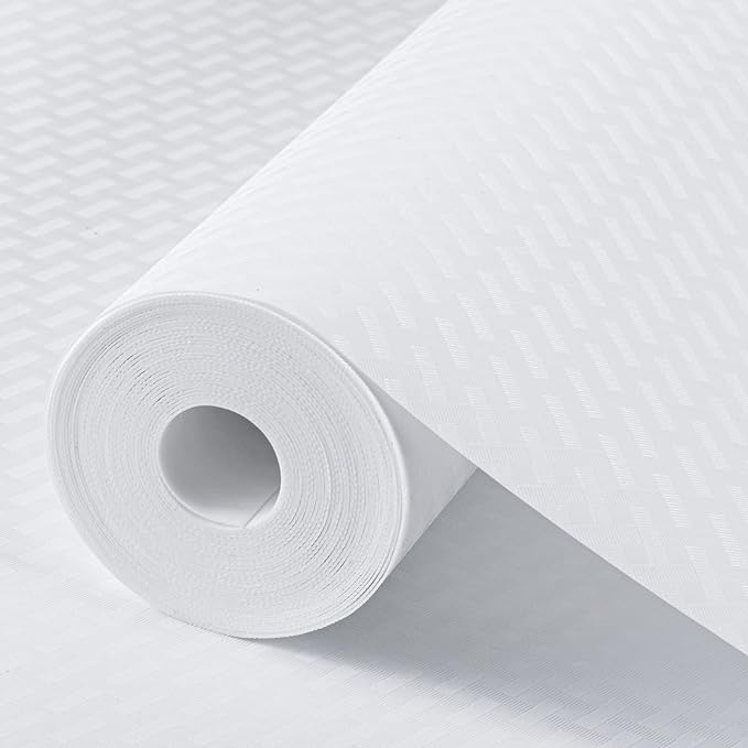 Shelf Liners for Kitchen Cabinets Refrigerator Liners Waterproof & Oil-Proof Kitchen Cupboard Liner Non-Slip Drawer Mats EVA Material Non Adhesive Fridge Liner for Shelves-White 17.5 x 236.2 Inches - Image 8