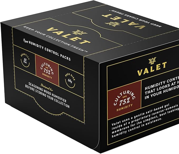 Valet 75% Two-Way Humidity Packs for Wood Containers, 12-Pack, 60g Each, Humidifier Pack Prevents Leaks and Controls Moisture with Natural Craft Paper Design - Image 6