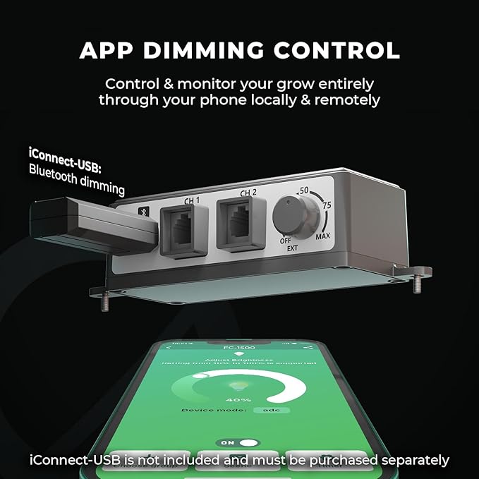 MARS HYDRO 3x3 Smart Grow Tent Kit Complete System with WiFi-Integrated Controller 43,150W FC-E1500 Dimmable Grow Light,32" x 32" x 63" 1680D High Reflective Mylar,4inch Automatic Ventilation Kit - Image 3
