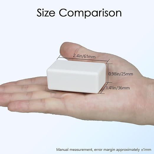 Project Box 8 Pieces Electrical Box Small Junction Box ABS Plastic Enclosure Power Electronic Case White 2.4" x 1.4" x 1"(61 x 36 x 25mm) - Image 2