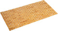 Bath Mat Bathroom Runner Long Large Rugs Floor Wood Shower Bathtub Waterproof Non Slip Accessories 16x34 Inch Easy to Clean, Natural, 1 pc by Fovlaurs