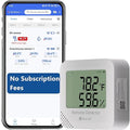 Remote WiFi Temperature & Humidity Sensor, No Subscription 24/7 Remote Temp Monitor with Email, Text Alerts, Sound & Light Alarm, Idea for RV, Pet, Greenhouse, Farm, Freezer, Server Room by FALAIOT