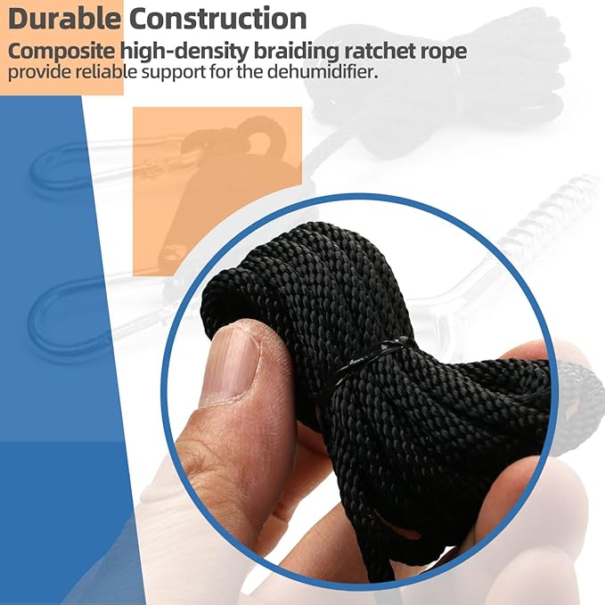 5822 Dehumidifier Hanging Kit for AprilAire Crawl Space, Basement, Whole-House Dehumidifier Models E070, E080, E100, E130, 1820, 1830, 1850, 1852, 1870, 1872 Dehumidifier Parts & Accessories - Image 4