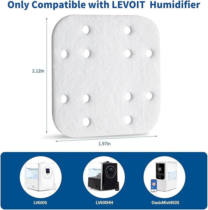 36-Pack Mineral Absorption Pads Compatible with LEVOIT Humidifier Replacement Filter Compatible with LV600S,LV600HH,OasisMist450S - Image 6