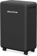2000 Sq.Ft Dehumidifier for Basement, 30 Pints Dehumidifiers for Home with Drain Hose, 0.52 Gal Water Tank, Intelligent Humidity Control, Auto Shut Off, For Large Rooms and Home (Black) by BICEPOS